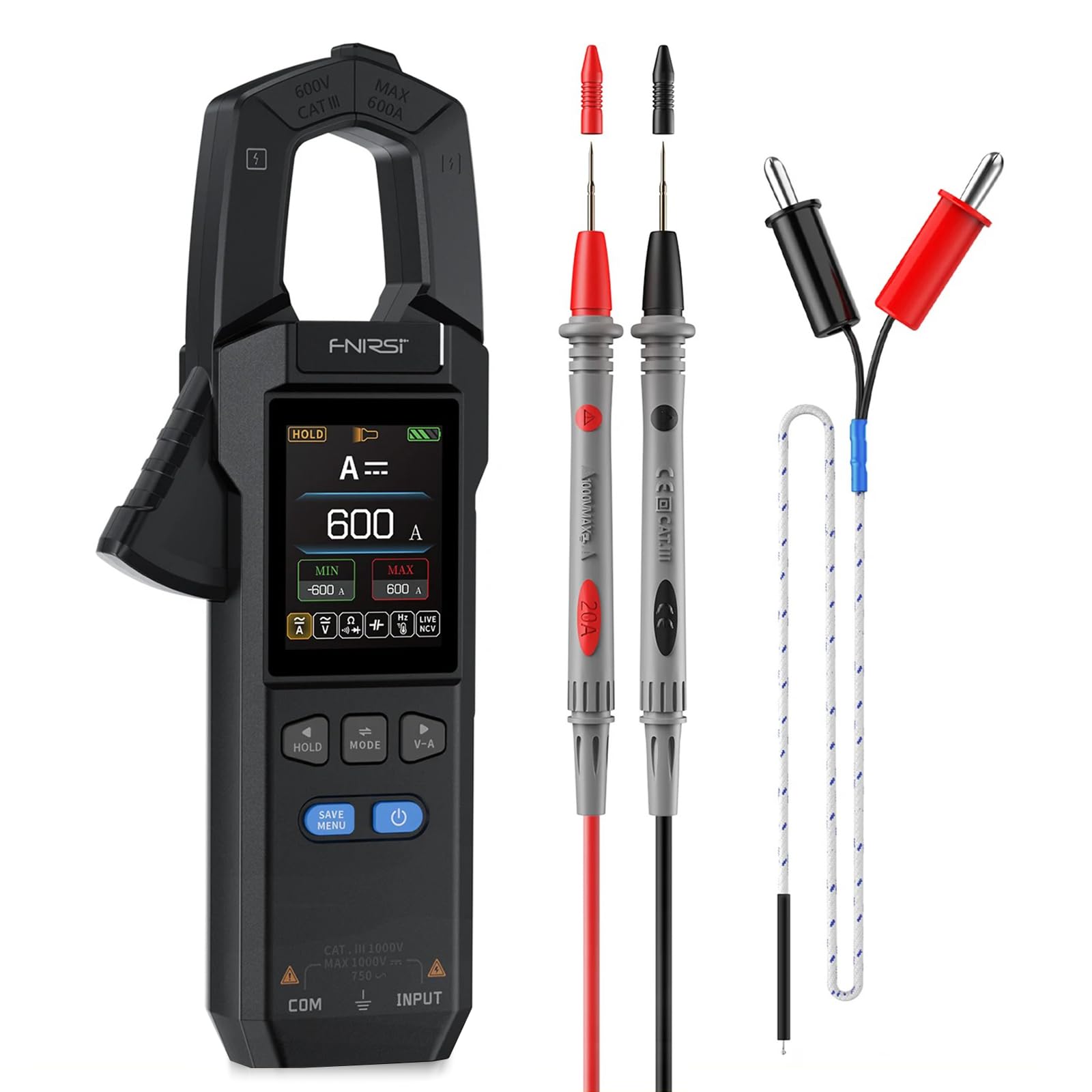 FNRSI DMC-100 Clamp Meter - True RMS, 600A, NCV Detection -1 FNRSI DMC-100 Clamp Meter - True RMS, 600A, NCV Detection -1