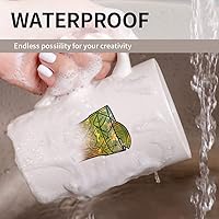 Vista 6 de Papel adhesivo de vinilo imprimible, 20 hojas de papel holográfico impermeable, etiquetas autoadhesivas, para manualidades, se seca rápidamente