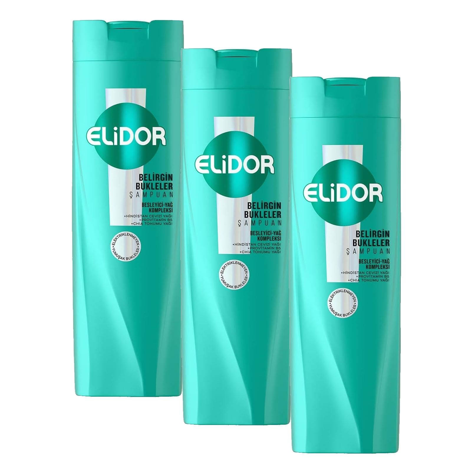 Elidor Belirgin Bukleler Şampuan 400 ml (3 paketi)