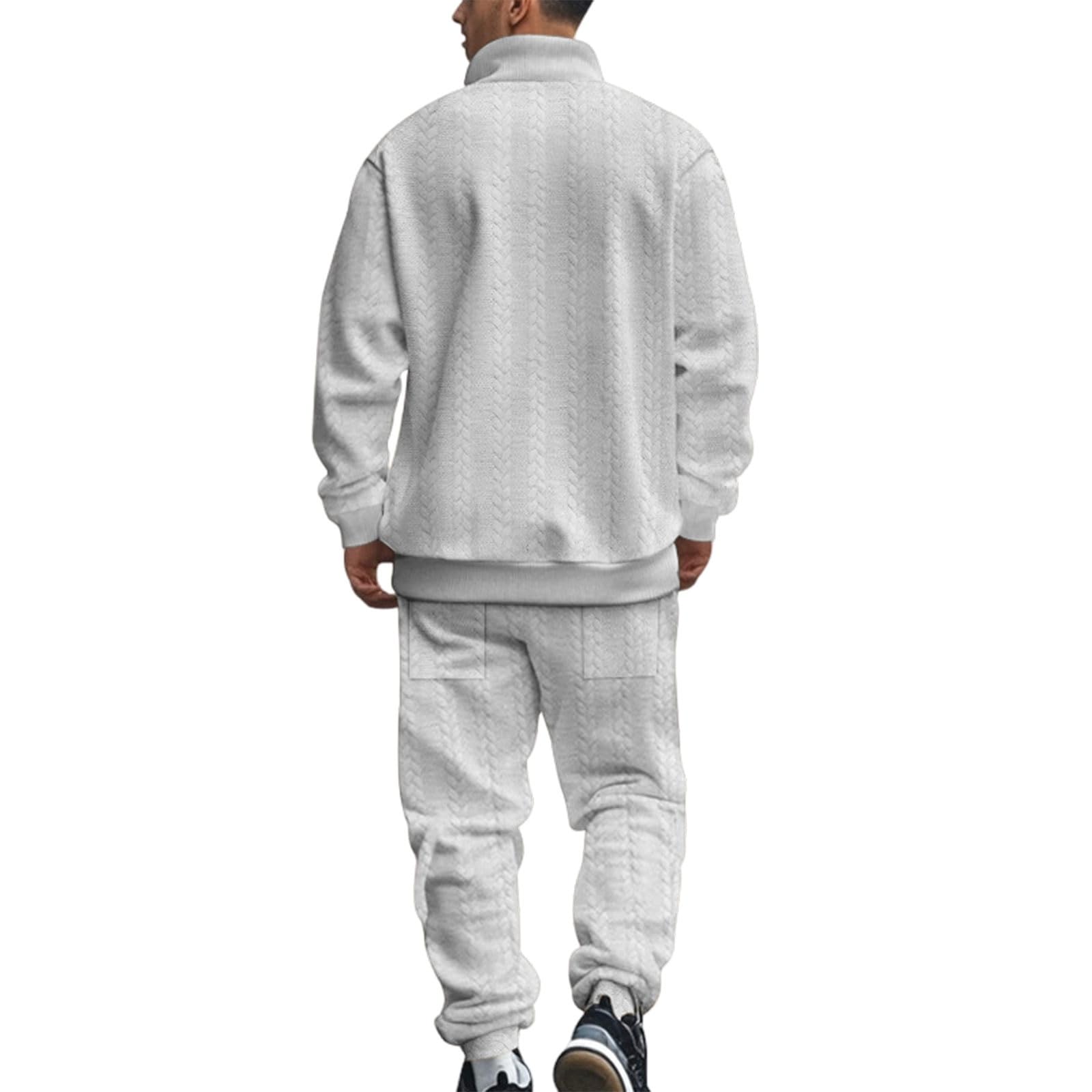 Pantalones deportivos de felpa para hombre, hip-hop, trajes deportivos de invierno de dos piezas, multifuncionales, trajes de fitness completos para hombre, conjunto de chándal de forro polar