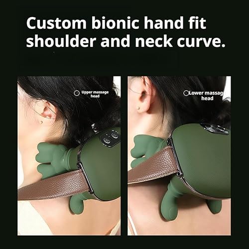 Miniatura 9 de Masajeador térmico 2025, masajeador portátil de cuello y espalda, masaje de amasamiento 4D para aliviar el dolor de tejido profundo, masaje