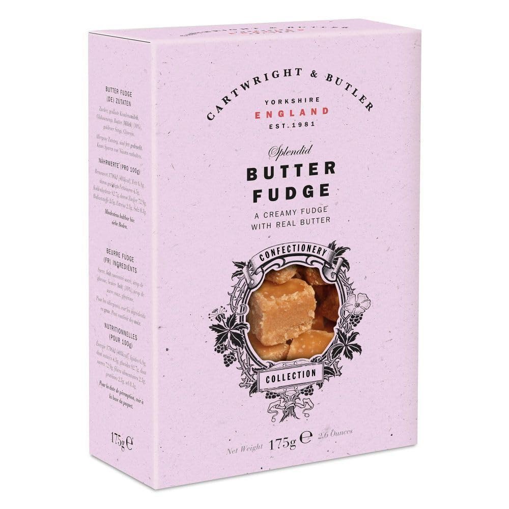 Cartwright & Butler Butter Fudge Carton – Butter Fudge mit Butter (10% Butter)
