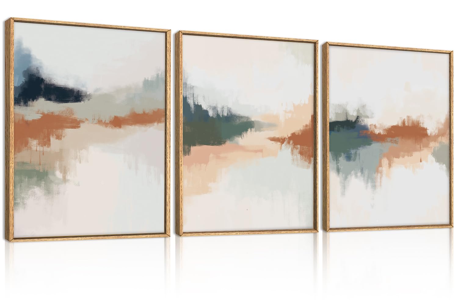 TOARTi Lakeside Scenery Canvas Wall Art Set