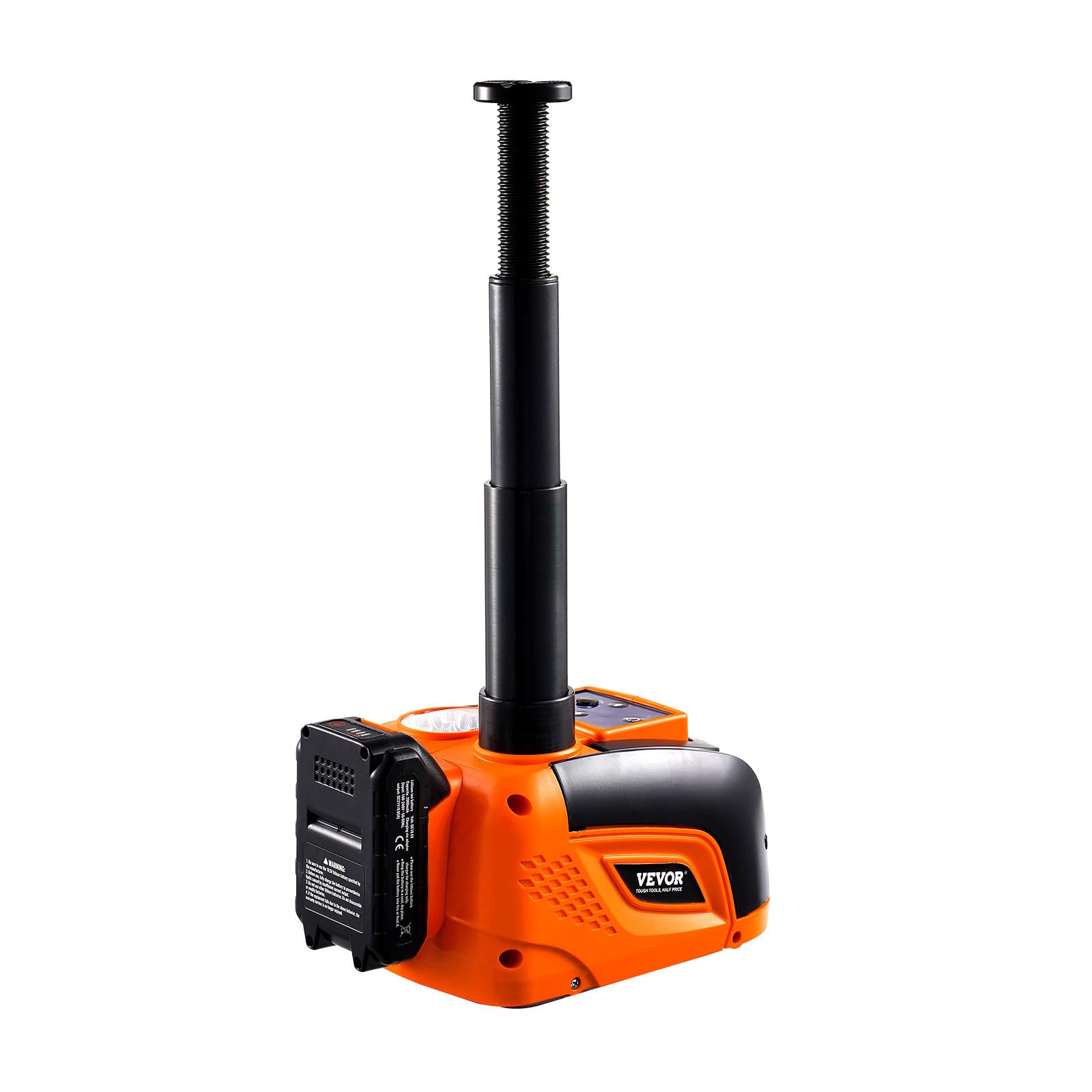 VEVOR Cric Électrique pour Voitures 5 T, Cric de Levage avec Clé à Chocs Électrique, Outil Démonte-Pneu Portable avec Lumière LED et Télécommande, pour Dépannage Routière SUV Berline Garage Atelier