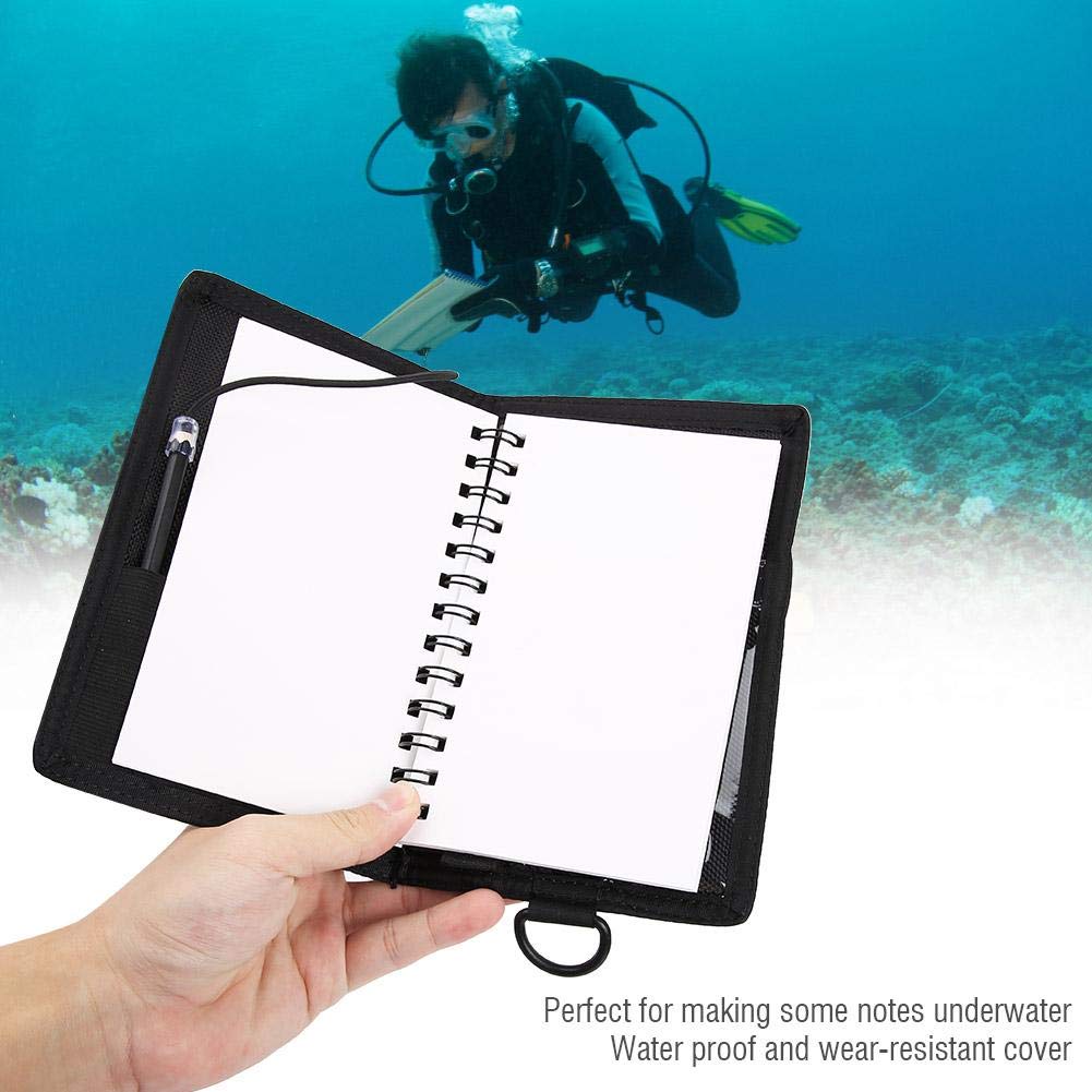 Tbest Dive Slate, Quaderno sottomarino Scuba Diving Quaderno subacqueo Carta da lettere imsostituzione permeabile con matita sostituzione per sport acquatici Nuoto subacqueo