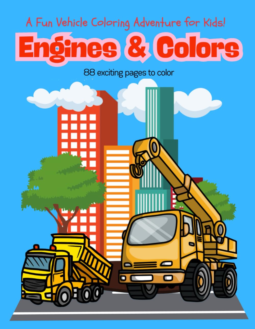 Vehicles colouring book: Mighty Machines