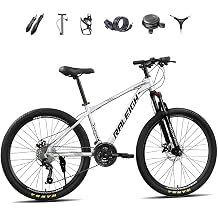 Mountain Bike, Gravel Road Bike, 24, 26, 27.5 inches, 24 Speed MTB, High Carbon Steel Frame, Front Suspension, Front and Rear Disc Brake, Lightweight, Front and Rear Mud Flap, City Cycling