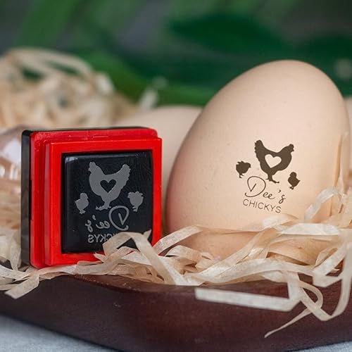 Miniatura 4 de Sello de marcado de huevos – Sello personalizado para cartón de huevos – Sello para huevos frescos – Sello para huevos – Sello de huevo