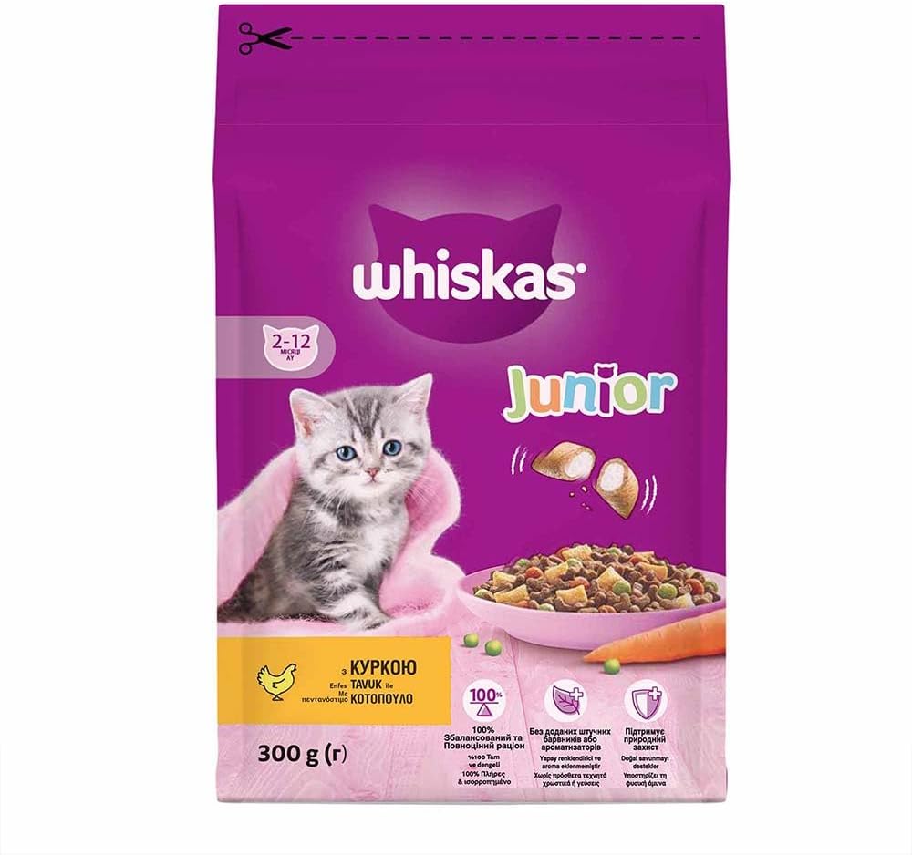 Whiskas Yavru Tavuklu Kuru Mama 300 G