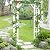 Outsunny 85" Wooden Garden Arbor for Wedding and Ceremony, Outdoor Garden Arch Trellis for Climbing Vines, Fir Wood, White