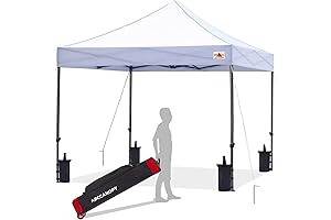 ABCCANOPY 10' x 10' Heavy Duty Commercial Pop Up, White Canopy Tent
