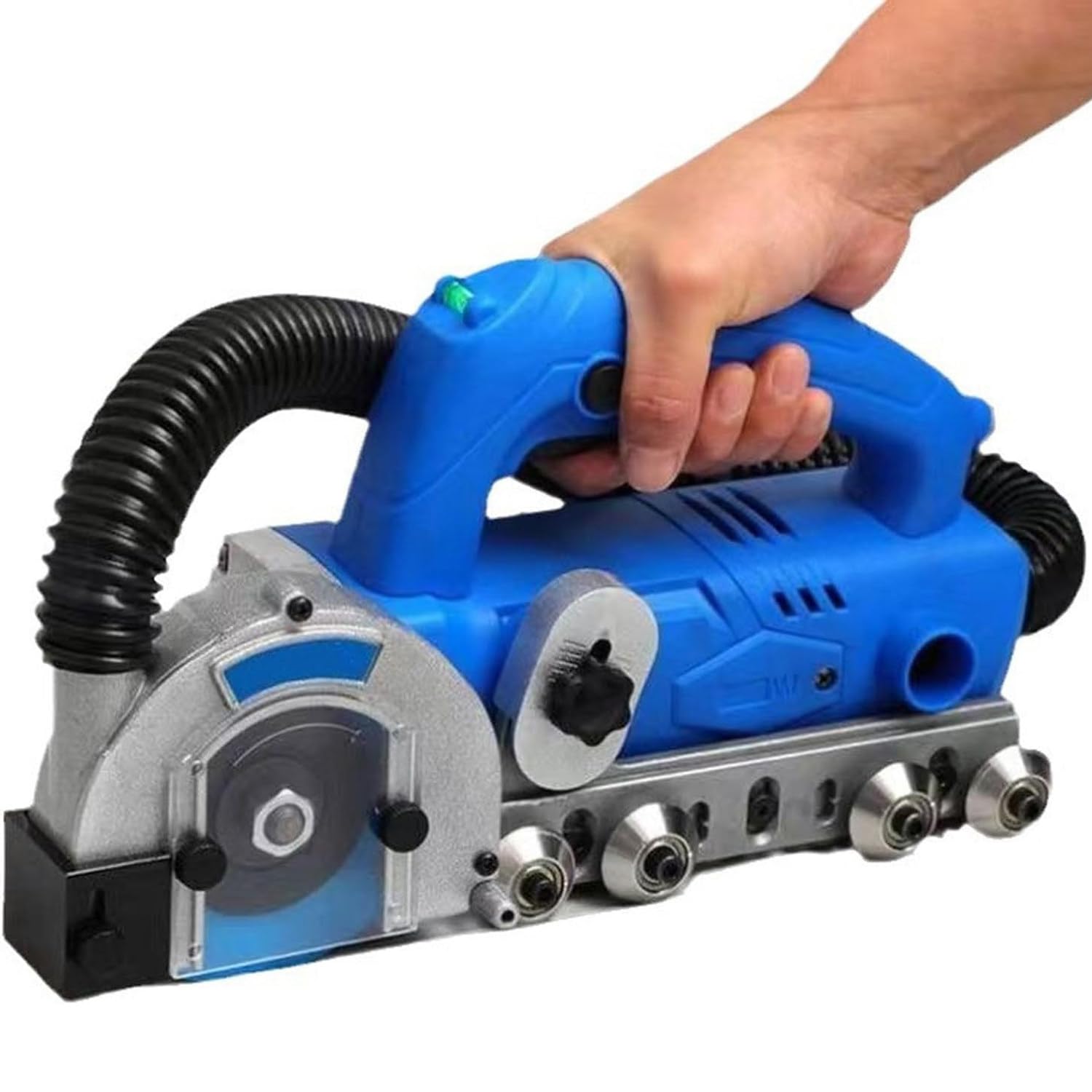 Máquina Quitar Lechada Eléctrica + Limpiador Juntas Azulejos + 1200W 9000RPM Diseño Antipolvo + Soplador Agua Automático Profundidad Ajustable + Cocina Baño Renovación Pisos 1*sawblade