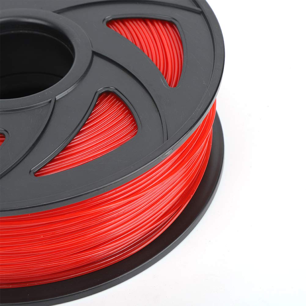 Filament do drukarki 3D PLA czerwony 1,75 mm 1 KG wysokiej jakości błyszczący, łatwy do druku materiał do dekoracji wnętrz zabawki prezenty