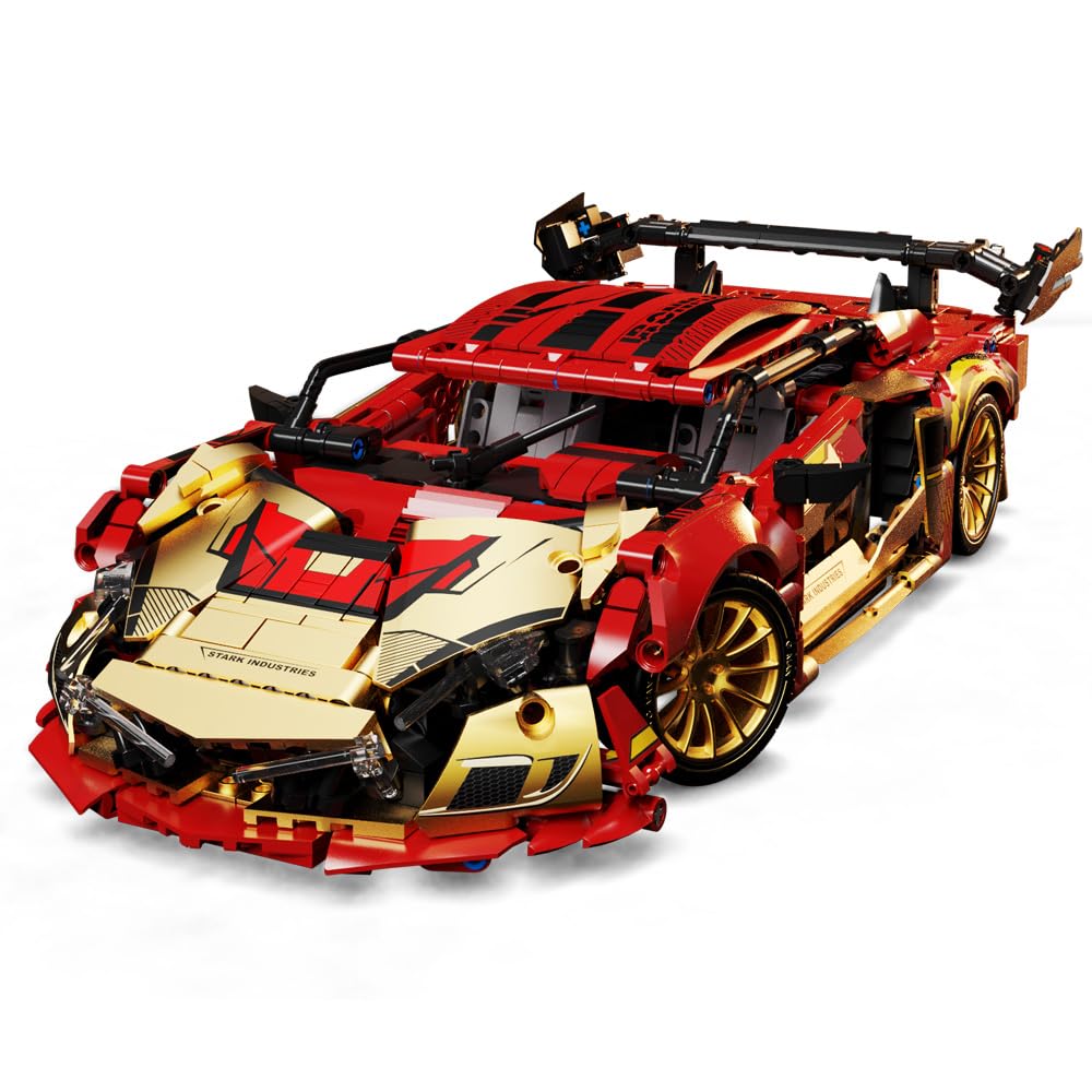 Sports Car Building Kits, Adult Man Challenges 1:14 Scale Race Cars Building Toys Model for Boys,1383 Pieces