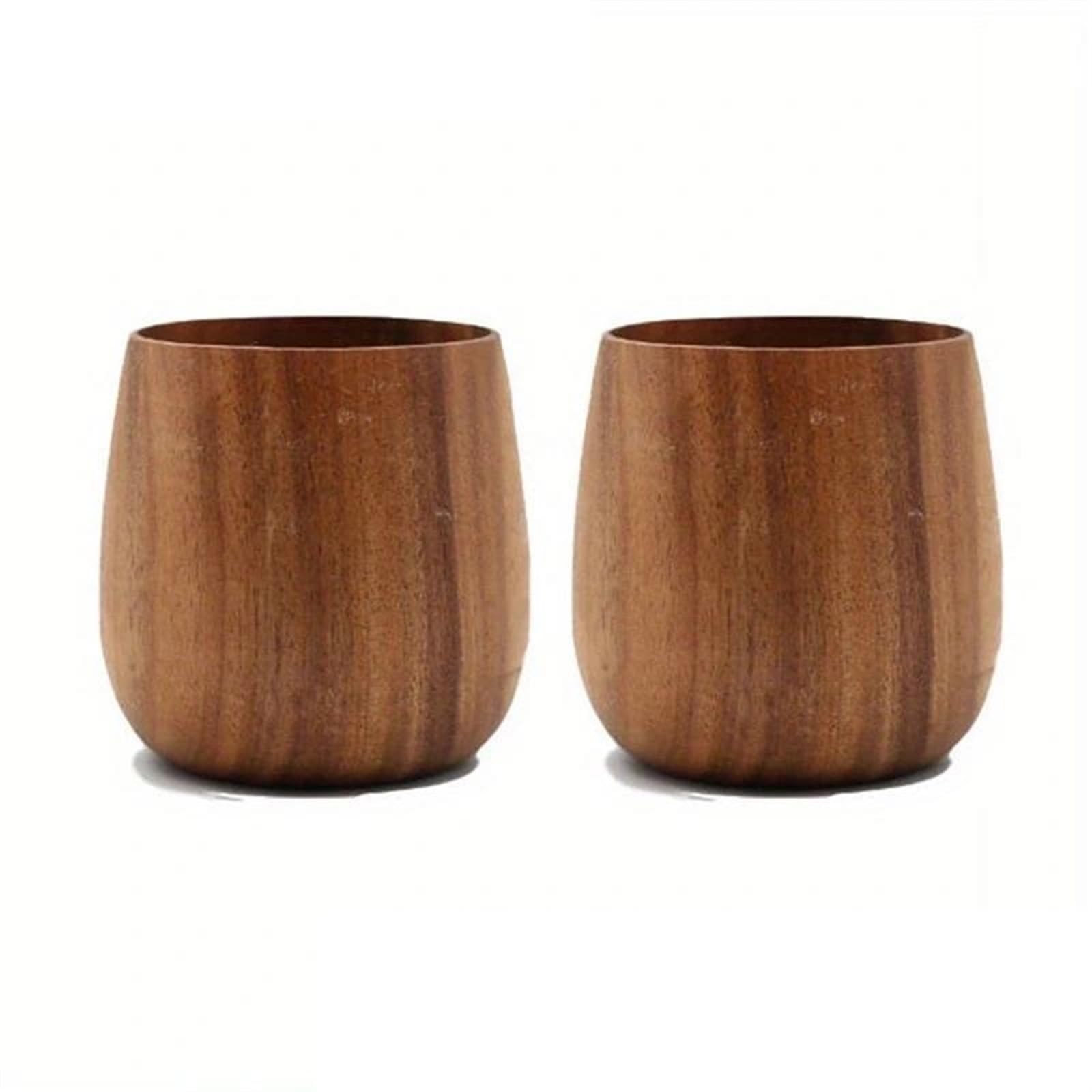 Set Da Tè Per Adulti 2PCS Estate Inverno Bicchieri Articoli Per La Cucina Di Casa 5.7OZ/170ML Tazza Acqua In Legno Tazze Per Bere Tè Giapponese Set Da Tè Portatili