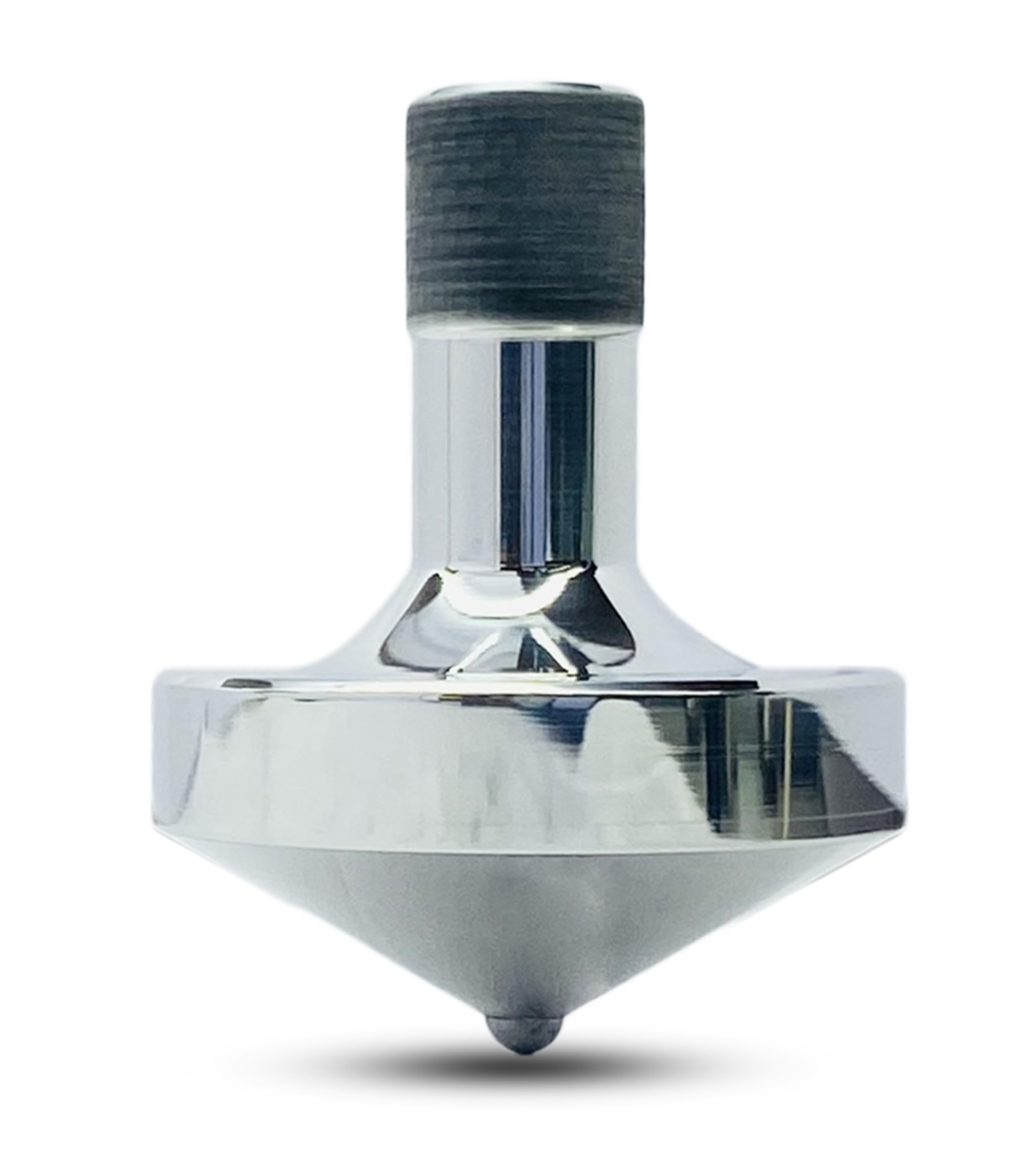 Star Quick Links Premium Polished Spinning Top with 3 mm Stainless Steel Ball Tip High Performance Metal Top Spinner (Sharp Tip Spinning Top, Aluminium)