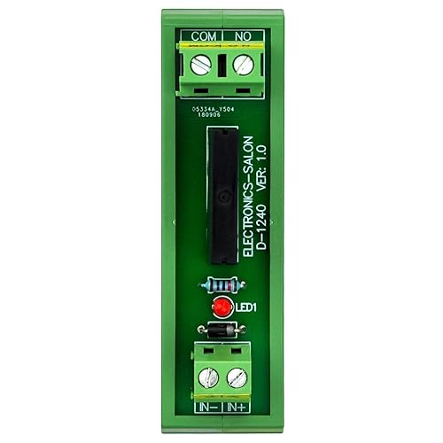 Miniatura 10 de Electronics-Salon Módulo de interfaz de relé de potencia SPDT de montaje en riel DIN delgado de 12 V ACDC 12V, G2R-1-E 12V.