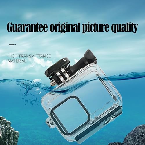 45M/148FT Waterproof Case for Go Pro Hero 13 Black/Hero 12 Black/Hero11 Black/Hero10 Black/Hero9 Black,Protective Underwater Diving Housing with Accessories for Hero13/12/11/10/9 Black Action Camera