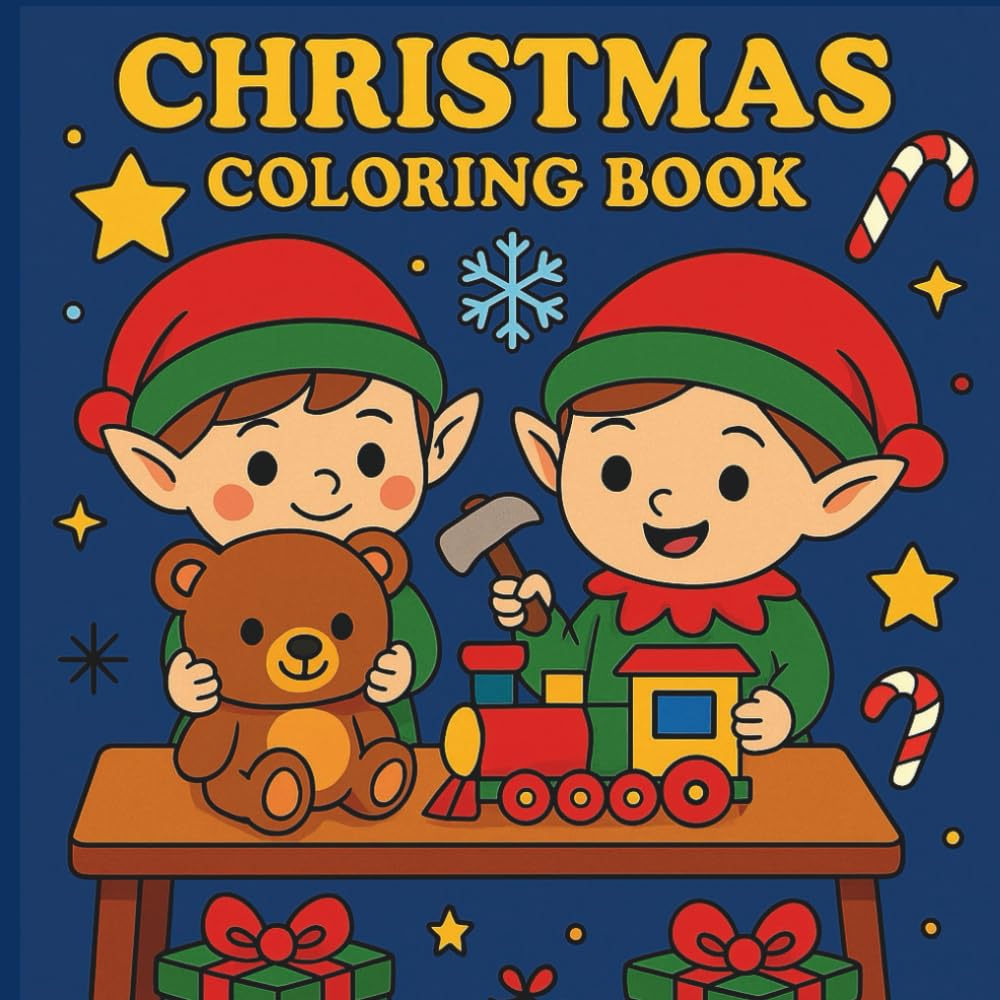 Christmas Coloring Book: A Whimsical Christmas Coloring Adventure Featuring Santa, Snowmen, Reindeer, and Cozy Winter Scenes for Kids & Adults