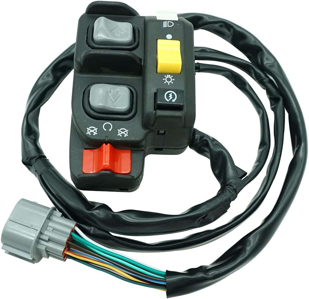 M MATI Left Handlebar Electric Shift Start Stop Headlight Switch for Honda TRX500 FourTrax Foreman 500 4x4 ES TRX500FE/TRX500FPE 2012-2013 35140-HR0-F01