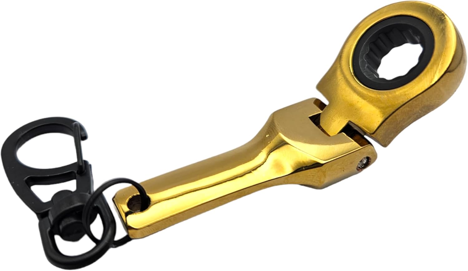 GT//Rotors 6 PIECES SET - 4x 10mm Ratchet Wrench Keychain Key Ring + 3ft Tape Measurement Keychain + Mini Monkey Wrench Spanner