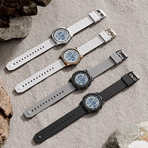 Golden Hour Ultra-Thin Minimalist Sports Waterproof Digital Watches Men With Wide-Angle Metal Case Bright Display Rubber Strap Wrist Watch For Men Women In Rose Gold White #TOP5