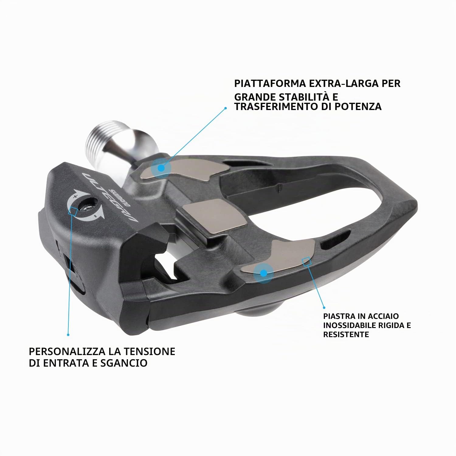 Shimano Ultegra PD-R8000, Pedali, Nero