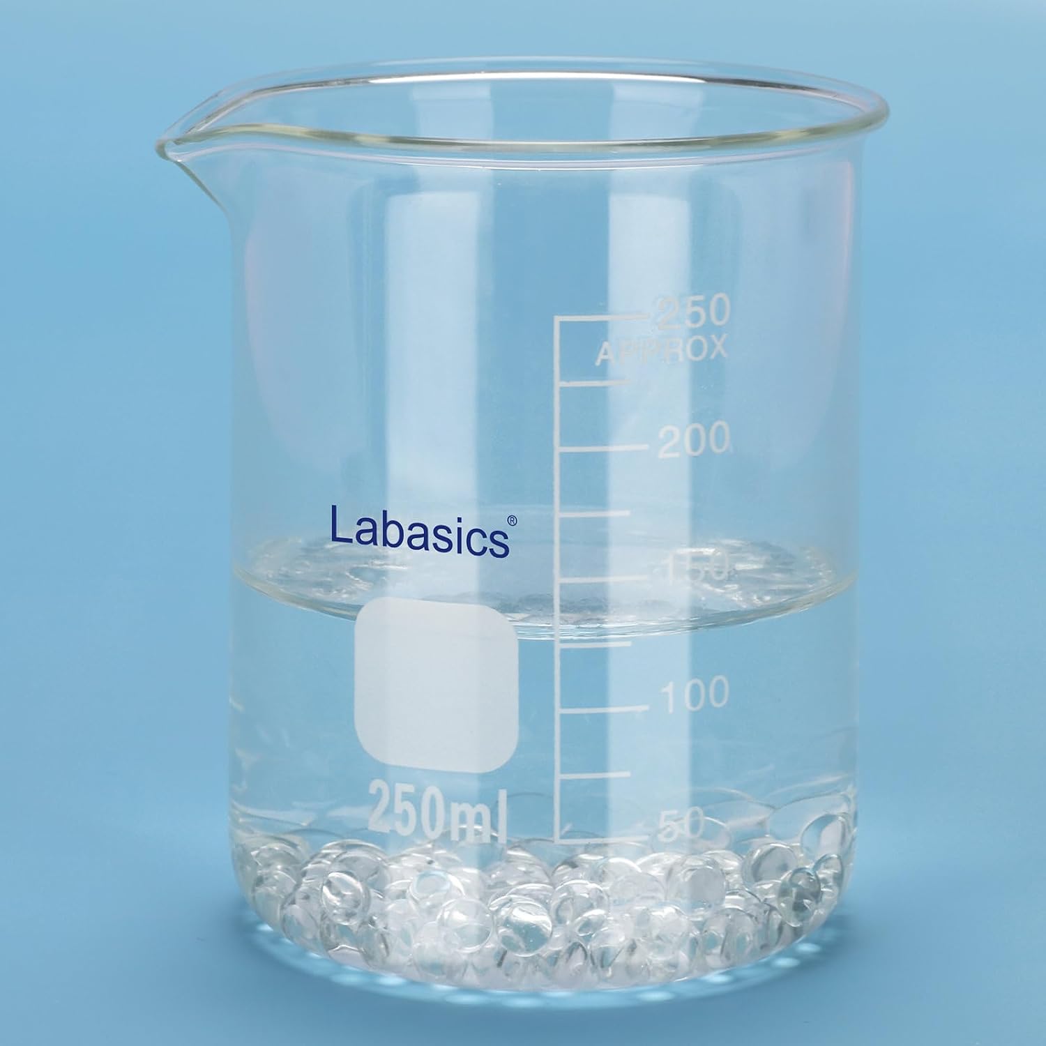 Glass Round Beads, 4 mm Diameter, 500 Beads per Pack, Boiling Control Stones for Lab Liquids, Distillation and Heating