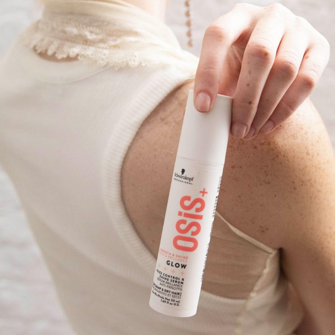 OSiS+ Glow Anti-Frizz Shine Serum for Hair, 1.69 oz