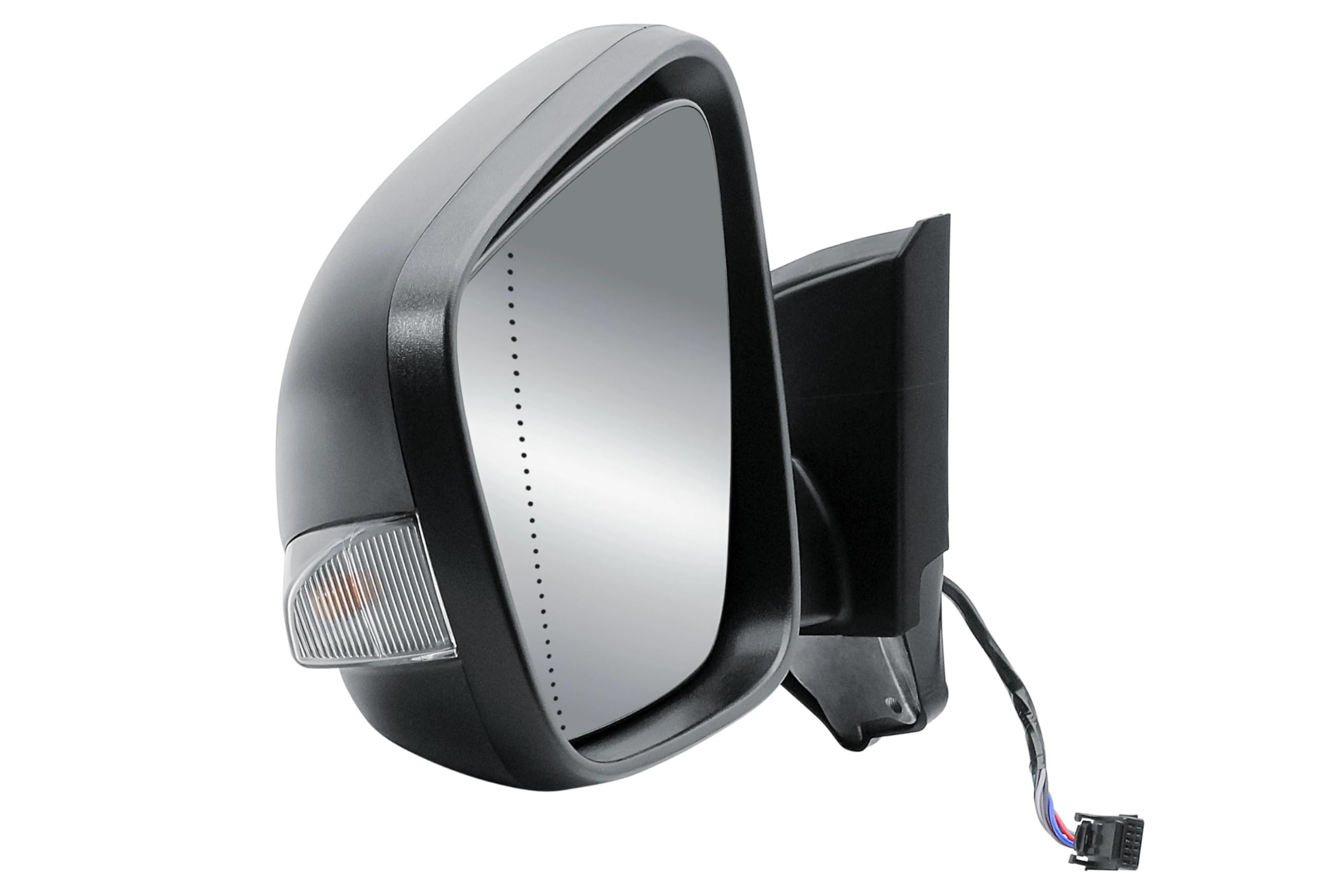 Espejo exterior izquierdo lado conductor electrico y calefactable plegable manual con cubierta texturizada trasera para Renault Kangoo Nissan Townstar Mercedes Citan 2023-2026