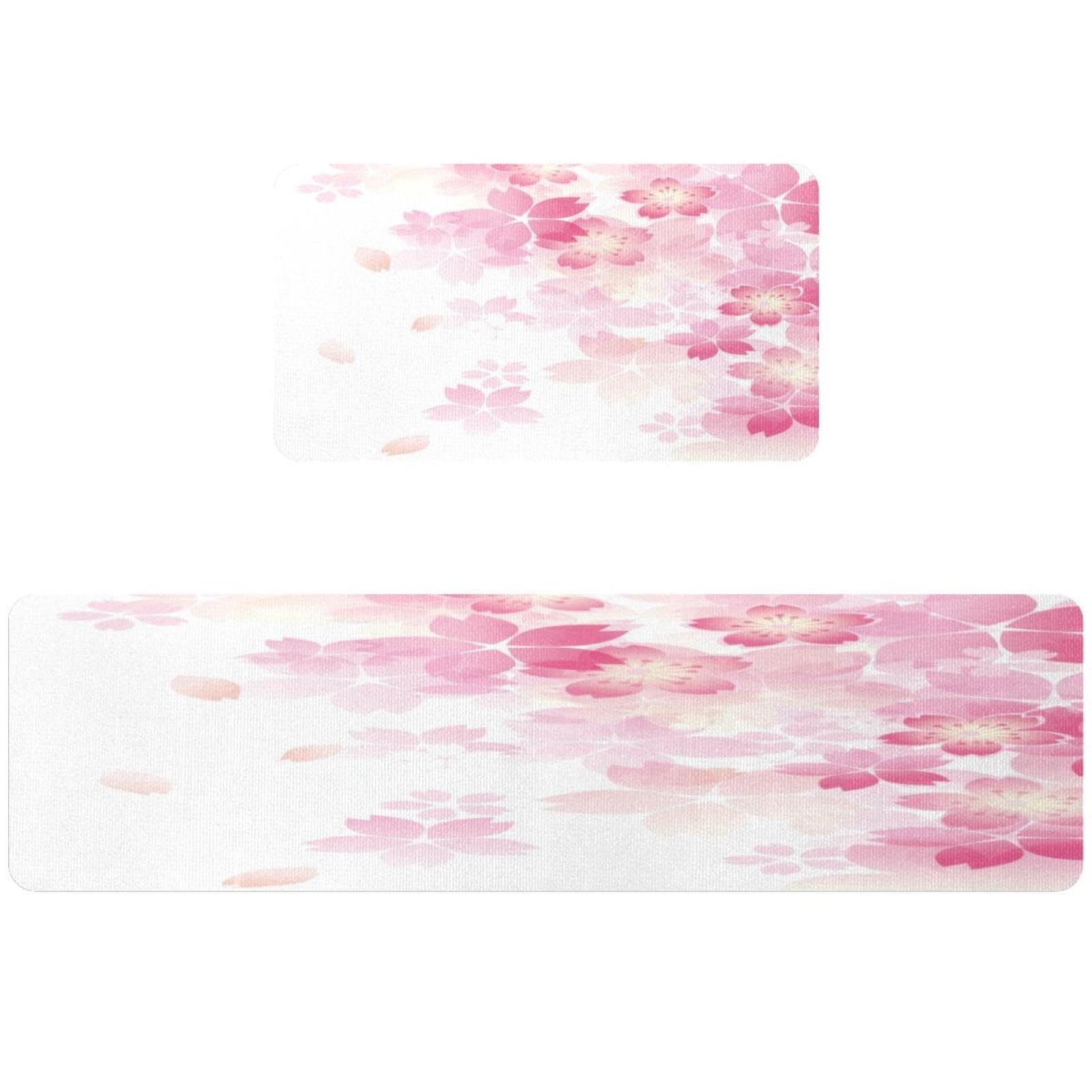 Lot de 2 tapis de cuisine antidérapants lavables et design