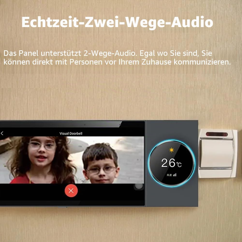 Breeshy Tuya-Panel-Steuerung WLAN-Zigbee-Geräte Tuya Zigbee-Gateway Eingebautes 6-Nspanel Tuya Smart Home-Bedienfeld A