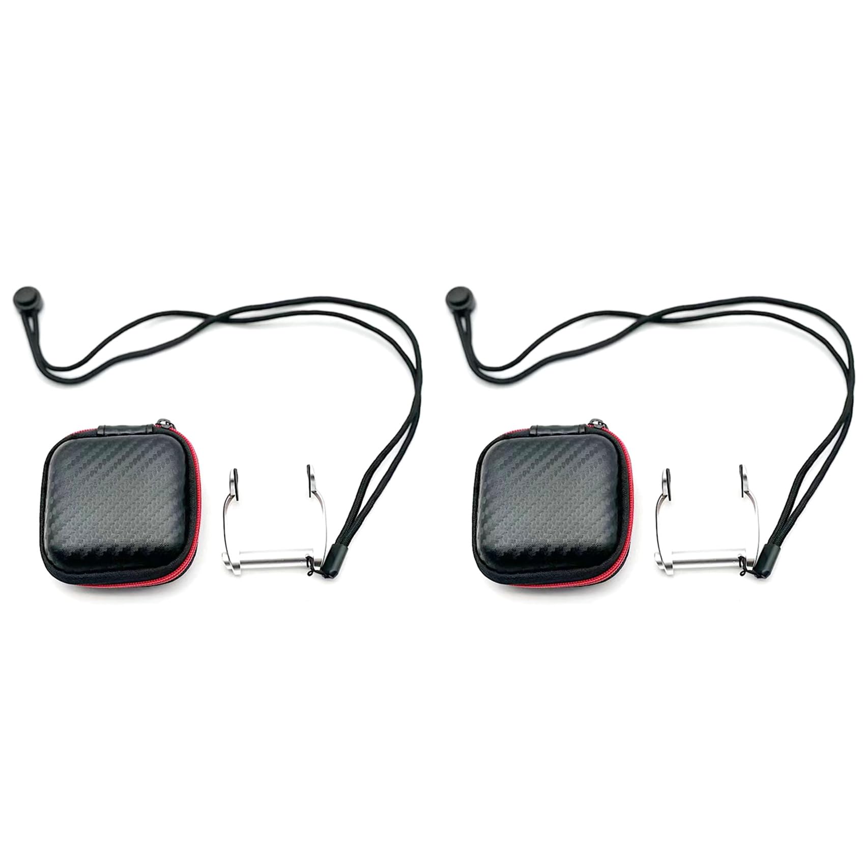 Wuden 2X Aviation Aluminum Free Diving Nose Clip Diving Surfing Swim Nose Clips Non-Slip Silicone Pad at Both,Silver