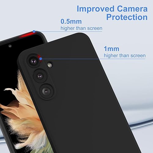 Miniatura 2 de T Tersely Funda de silicona líquida para Samsung Galaxy S23 FE (6.4 pulgadas), adecuada para cargador inalámbrico, a prueba de golpes y arañazos,