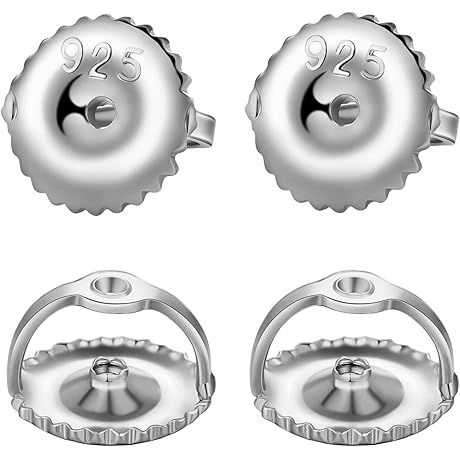 Screw-On Earring Backs: Secure Your Studs with Gold-Plated Luxury