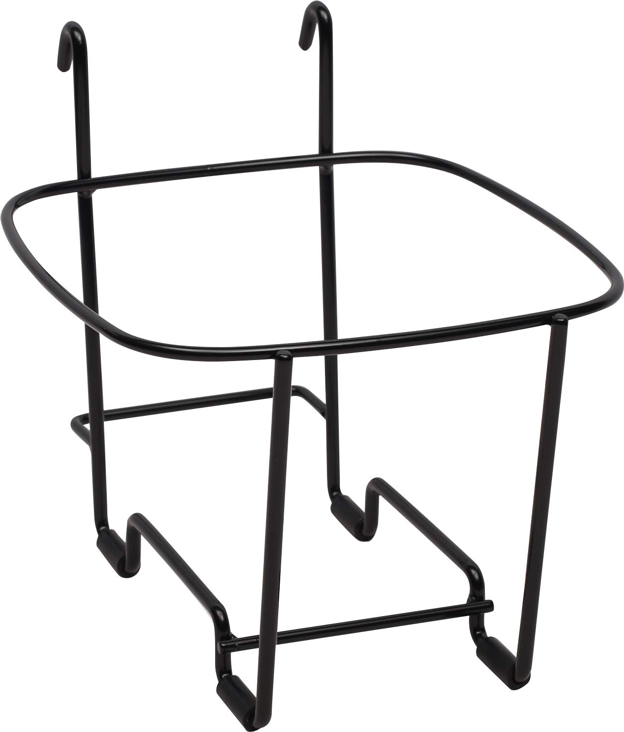 Kleen-Pail® Vinyl Coated Stainless Wire Wall-Mount Stand Only (for 6 Qt Bucket) Black by San Jamar – (for 6 Qt Bucket), 6.0 quarts, Vinyl, Black, Model KPS196WM