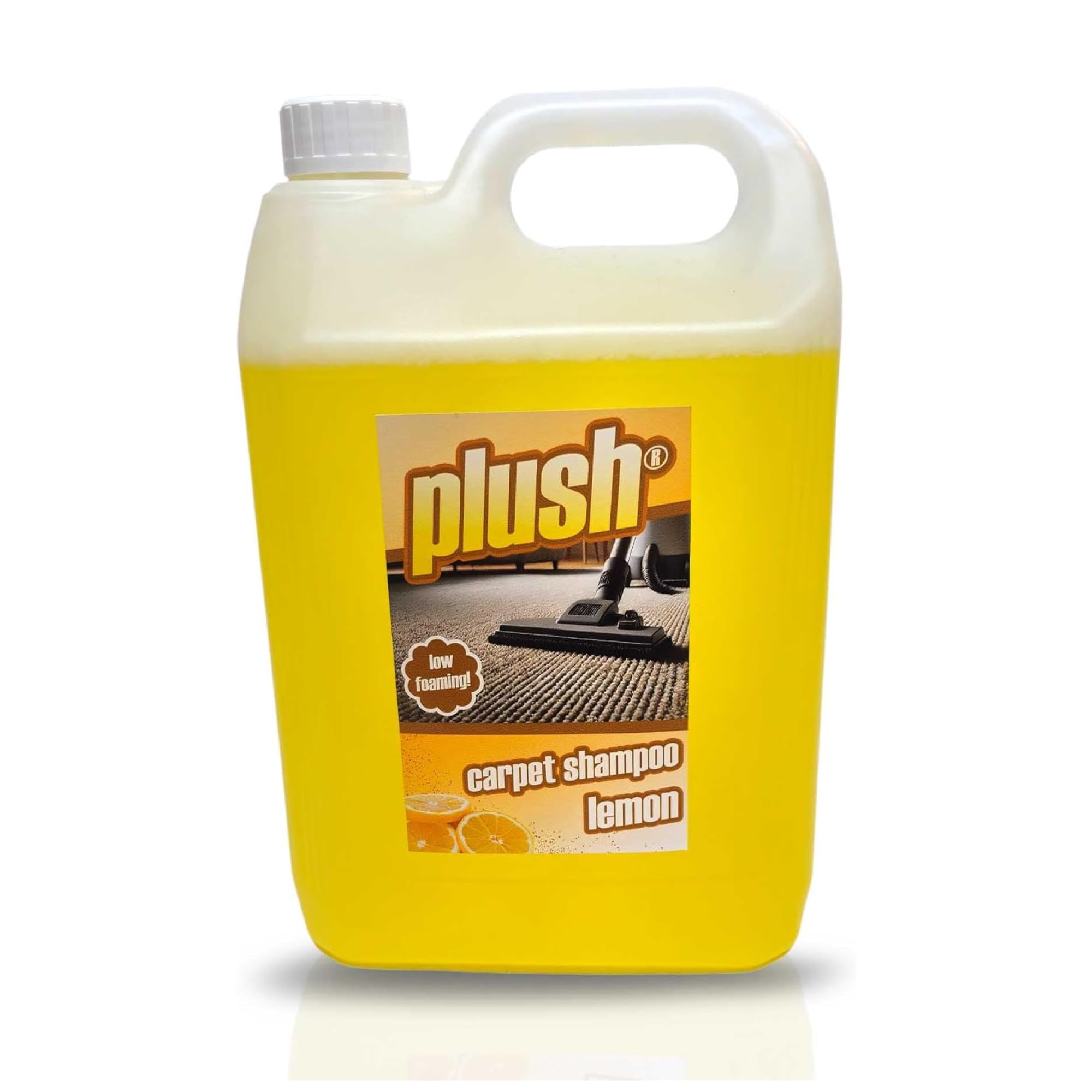 Carpet Shampoo Cleaner & Odour Deodoriser 5L Plush (LEMON)