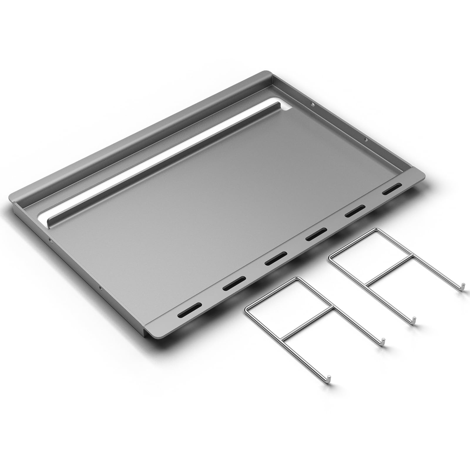 QuliMetal Full-Size Griddle Insert for Weber Genesis II 300 & II LX 300 Series Grills, GS4 Genesis II E&S 310 315 320 325 340, Non-Stick Flat Top Griddle Replaces Weber Genesis II Griddle 7599 66095