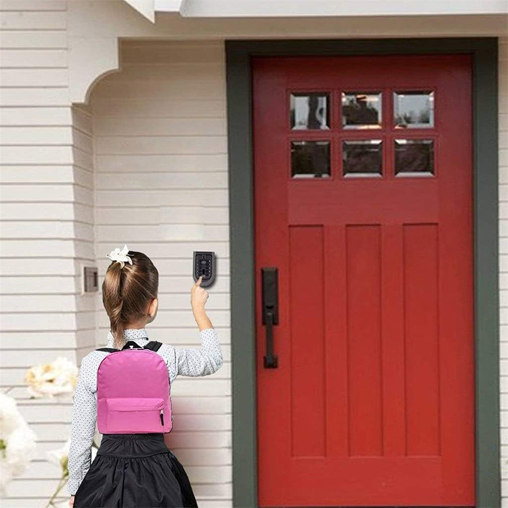 Lock Box Key Wall Mount Storage Secret Password Security Code No Home Safe(Orange)