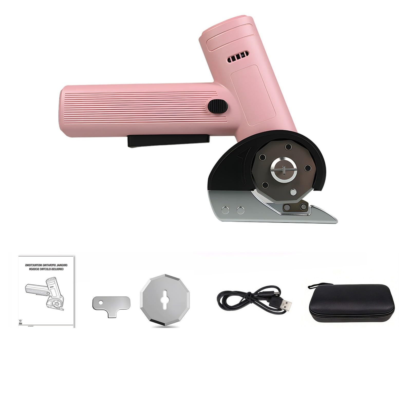 Electric Scissors with Multispeed Control for Fabric and Leather Cutting Ergonomic Electric Scissors