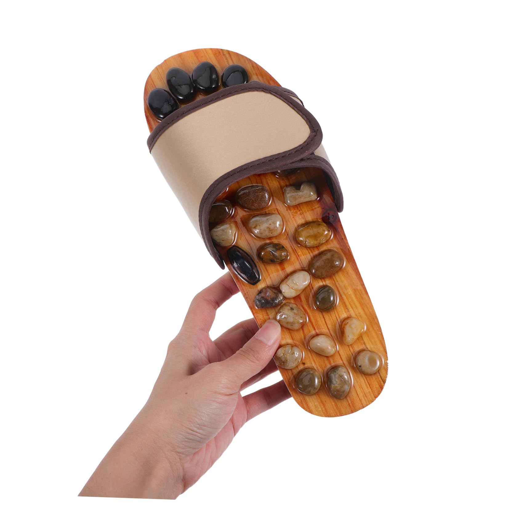Fußmassage Hausschuhe mit Kieselstein sohlen Akupressur Sandalen zur Fußreflexzonenstimulation Bequeme Massage Slipper für Damen und Herren Vielseitig für Büro Zuhause und Outdoor