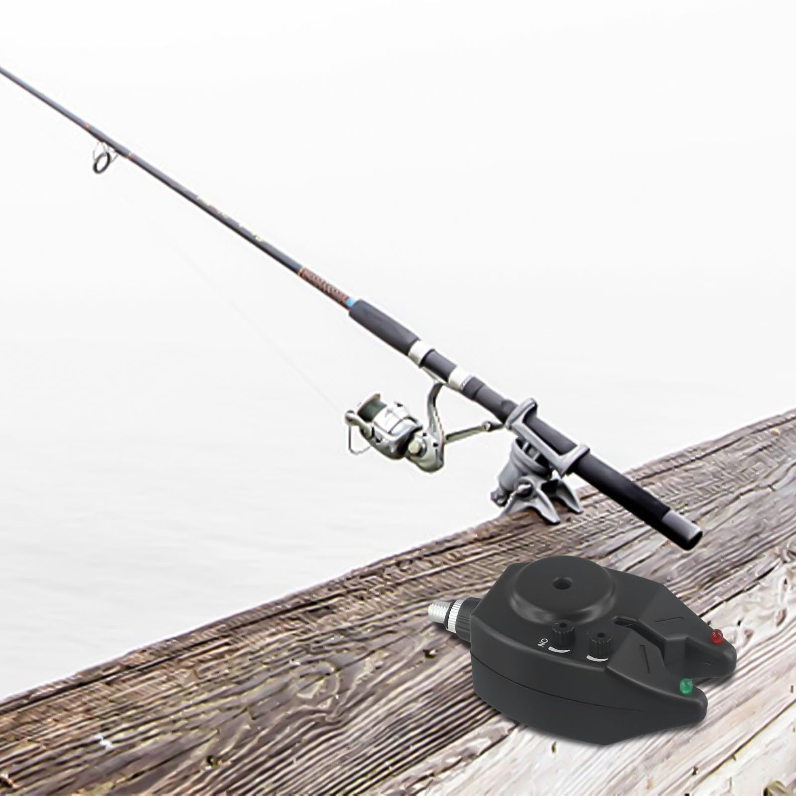 Indicador electrónico de mordida de pesca de carpa con alertas de sonido, diseño ABS impermeable para un uso nocturno confiable