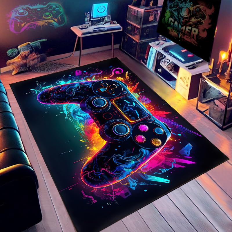 Alfombra de juegos gamer de 60x40 pulgadas para transformar el dormitorio de los niños