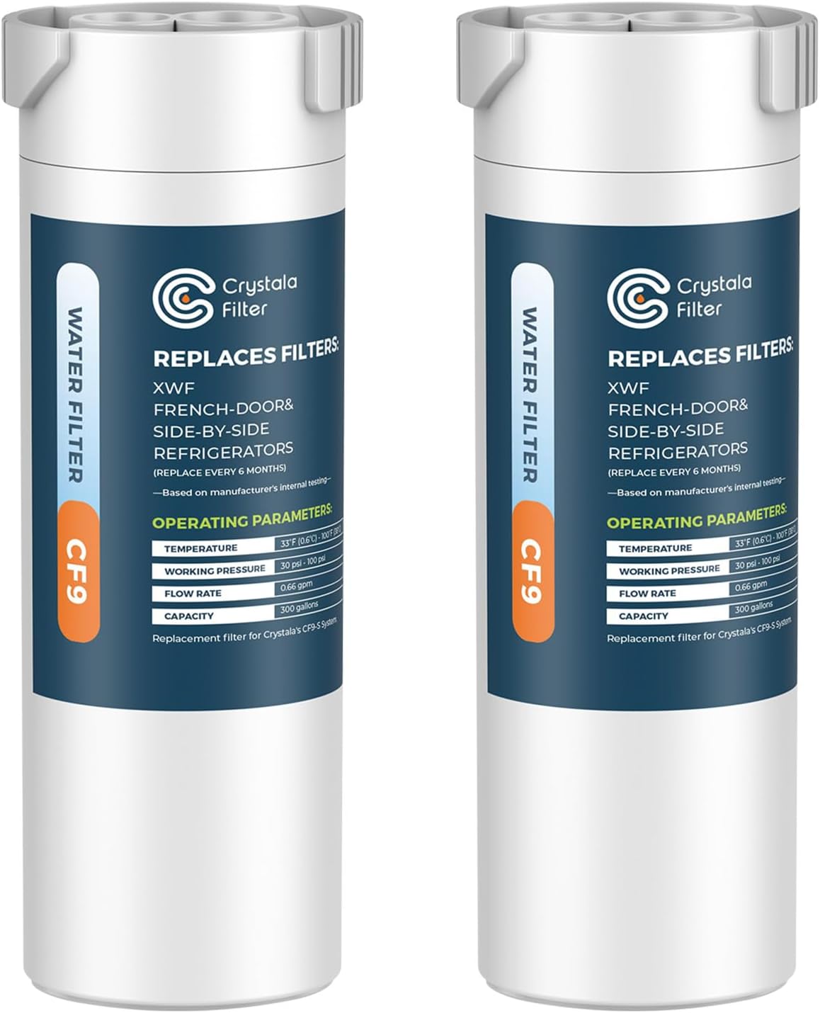 Crystala Filters Compatible with GE XWF Water Filter