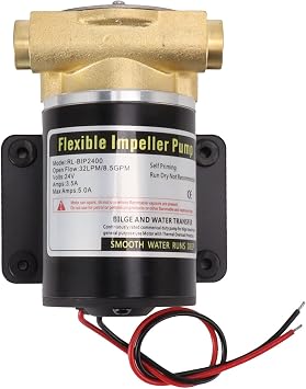 Flexible Impeller Pump, Female Thread G1/2 Self Priming Impeller, All Copper Motor, IP55 Grade RL-BIP2400