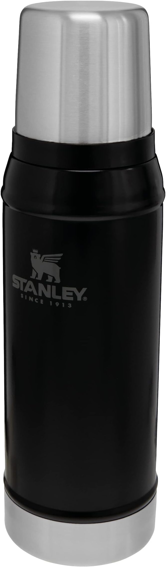 1913 Classic Legendary Thermal Flask 0.75L - Keeps Hot Or Cold for 20 Hours - BPA-Free Insulated Bottle - Stainless Steel Coffee Flask - Leakproof - Dishwasher Safe - Matte Black