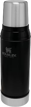 Stanley 1913 Classic Legendary Thermal Flask 0.75L - Keeps Hot Or Cold for 20 Hours - BPA-Free Insulated Bottle - Stainless Steel Coffee Flask - Leakproof - Dishwasher Safe - Matte Black