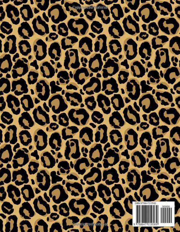 Dot Grid Notebook: Large Dotted Journal (8.5 x 11 inches), Leopard Print Composition Notebook - Image 2