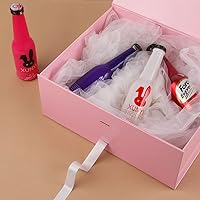 Vista 4 de Pink Gift Box Large 13x11x5.3 Inches, Pink Gift Boxes for Presents with Magnetic Closure Lid, Luxury Gift Box Rectangle Collapsible Boxes for Gift