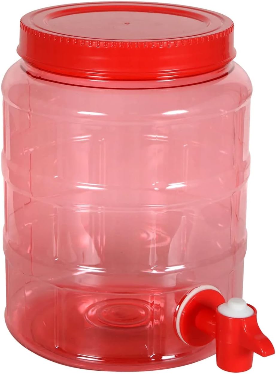 Round Plastic Water Containers with Spigots, 72 oz. Home